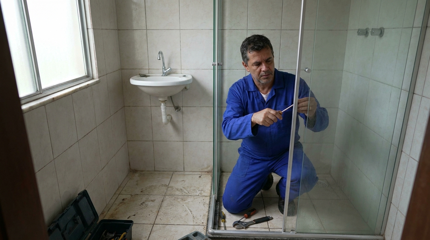 Troca de Roldanas e Trilhos no Arthur Thomas, Londrina‑PR